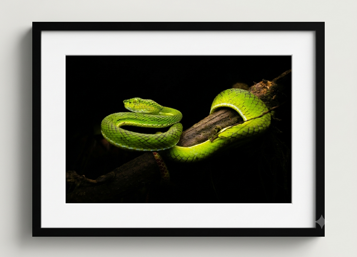 Green on the Void - Gunalen’s Pit Viper, Sumatra